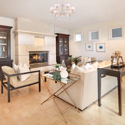 Подвесной светильник Eurosvet 3637/7 белый с золотом/прозрачный хрусталь Strotskis