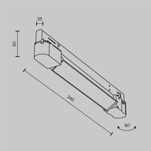 Трековый светильник Technical TR196-3-10W2.7K-B(N)