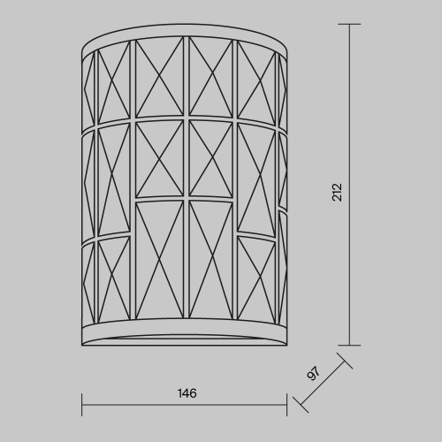 Настенный светильник (бра) Maytoni MOD184-WL-01-CH