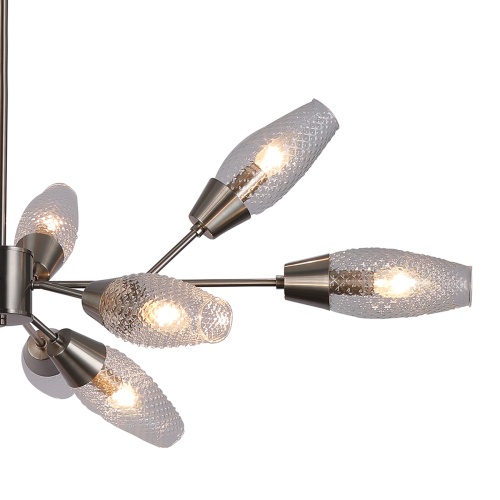 Светильник на штанге Escada 10165/12PL E14*60W Nickel