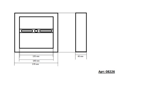 Подвес Kink Light Альтис черный w80*80 08226,19(4000K)