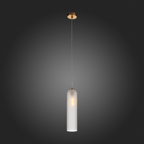 SL1145.353.01 Светильник подвесной ST-Luce Латунь/Белый E27 1*60W CALLANA