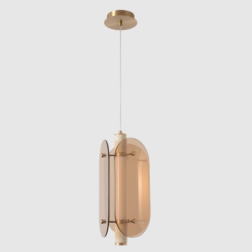 Светильник подвесной Crystal Lux AMARILLO SP18W LED BRASS