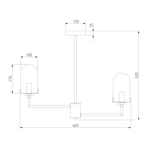  Eurosvet 60156/6 /потолочный светильник/ хром