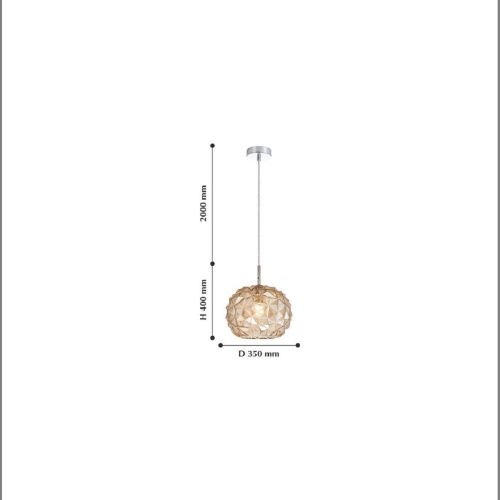 Подвес Favourite 2177-1P, подвес, D350xH400/1600, 1xE27x60W, excluded