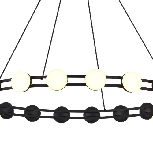 SL6610.403.20 Светильник подвесной ST-Luce черный/белый LED 1*40W 4000K MONRO