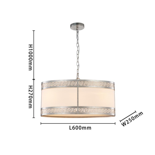 Подвесная люстра Favourite 4010-3PC, подвесная люстра, L600xW250xH395/1395, 3xE14x40W, excluded