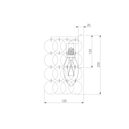 Настенный светильник Eurosvet 60084/2 латунь/перламутр