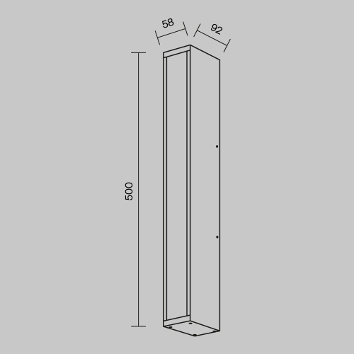Уличный настенный светильник Outdoor O571WL-L20B3K