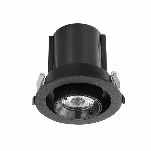ST702.338.12 Св-к встр. Черный LED 1*12W 3000K 900Lm Ra80 24° IP20 D90xH92 180-240V Встраиваемые светильники