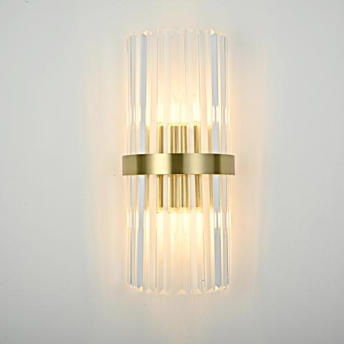 Бра Odeon Clear Glass Gold Metal Wall Lamp от Imperiumloft 147727-22