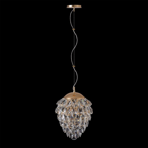 Светильник подвесной Crystal Lux CHARME SP4 GOLD/TRANSPARENT