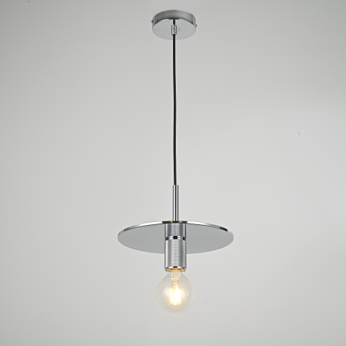Подвесной светильник RH Utilitaire Disk Shade Pendant Silver 123644-22