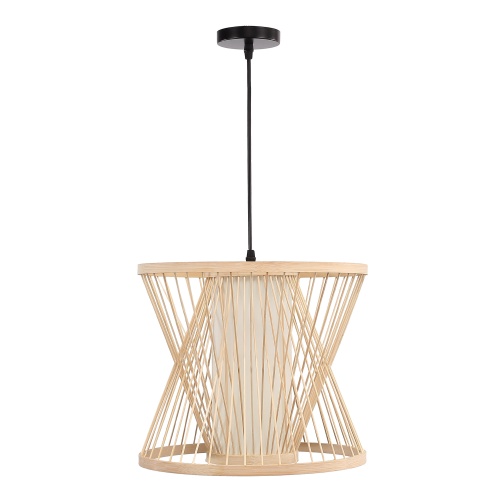 SL6241.503.01 Светильник подвесной ST-Luce Древесный/Белый E27 1*40W ALMA