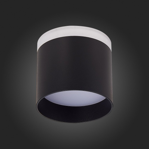 ST102.442.09 Светильник потолочный Черный LED 1*9W 4000K 702Lm Ra&gt;80 120° IP20 D79xH75 170-240V Накладные светильники
