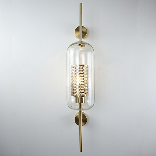 Настенный светильник CATCH WALL cylinder L67 brass 189446-26