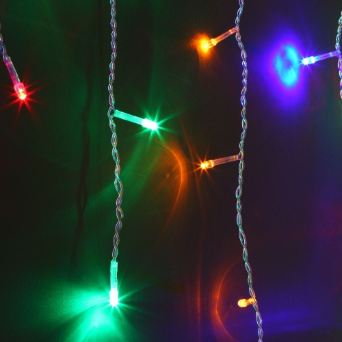 Гирлянда бытовая электрическая бахрома Eurosvet 100-001 мульти