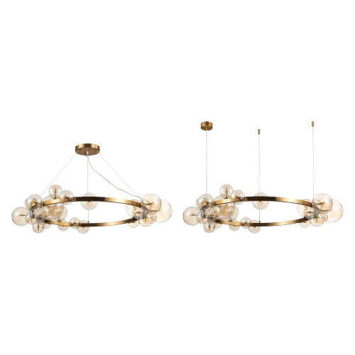 SL1165.303.24 Светильник подвесной ST-Luce Бронза/Коньячный G4 24*5W НЕКТОН