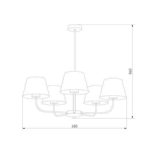 Подвесной светильник TK Lighting 3989 Chicago
