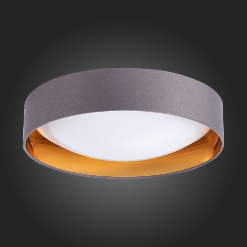 SLE201112-01 Светильник потолочный Серый, Золотистый/Белый LED 1*24W 4000K ORBIO