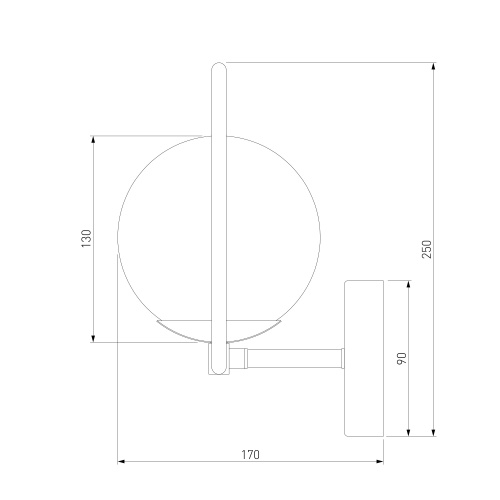 Настенный светильник Eurosvet 50289 хром