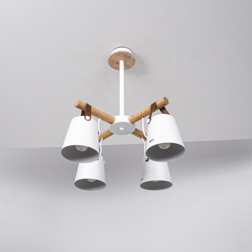 Люстра на штанге NATURA C4 white 178003-26