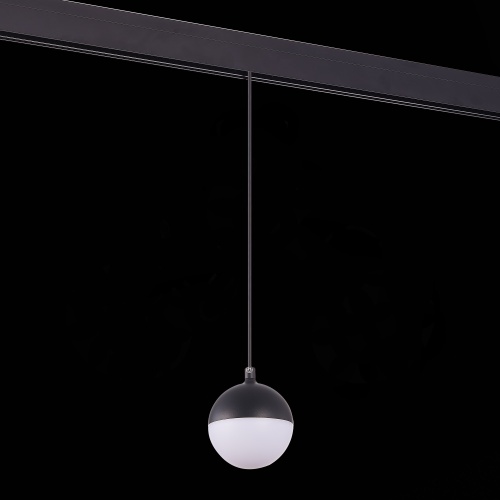 ST358.433.07 Магнитный трековый светильник подвесной Черный LED 1*7W 3000K 520Lm Ra&gt;80 120° IP20 D90 SKYLINE 48