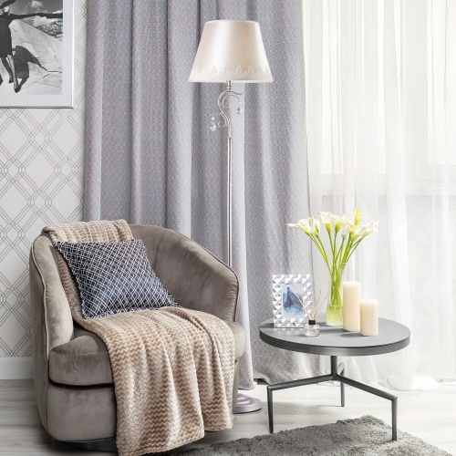 Напольный светильник Eurosvet 01023/1 серебро