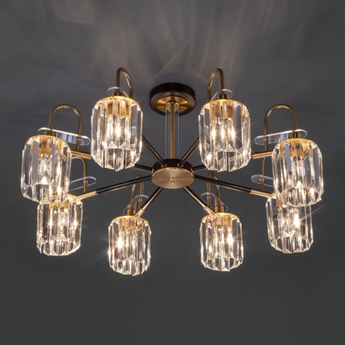 Потолочный светильник Eurosvet 70090/8 черный Smart