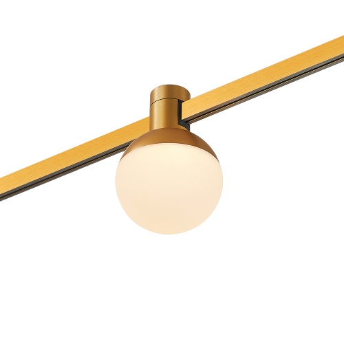 ST815.206.05 Магнитный трековый светильник FARM Золотистый LED 1*5W 3000K 89Lm Ra90 120 IP20 D75xH10 FARM