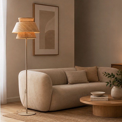 Напольный светильник TK Lighting 16225 Kalum бежевый