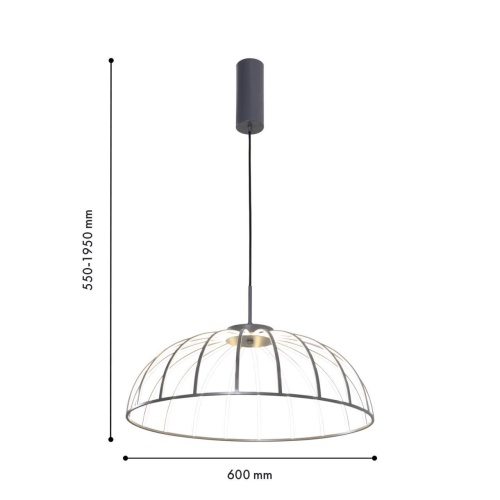 Подвесная люстра Favourite 4285-6P, подвесная люстра, D600xH500/1900, LEDx60W, 5700LM, 4000K, included