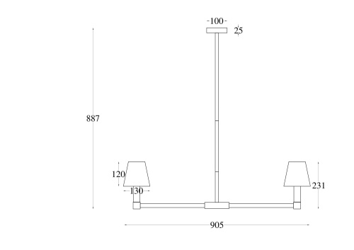 Подвесной светильник Maytoni MOD104PL-09B