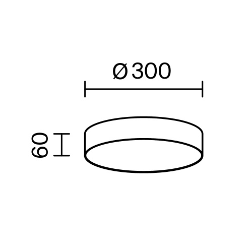 Потолочный светильник Technical C032CL-36W3K-RD-B