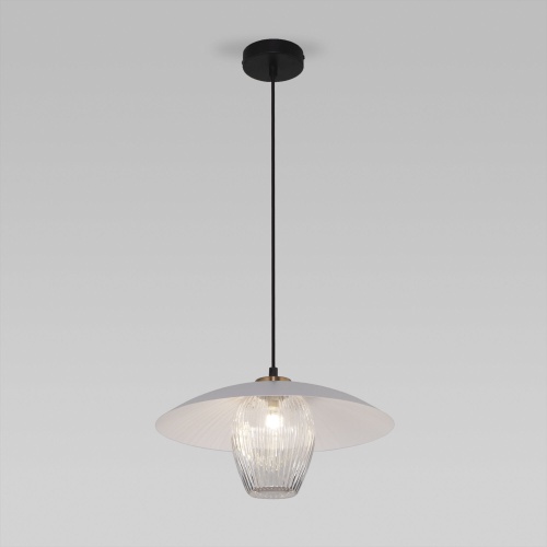  Eurosvet 50259/1/ подвесной светильник/ белый/прозрачный