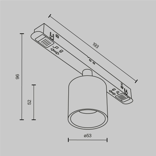 Трековый светильник Technical TR132-2-7W3K-W