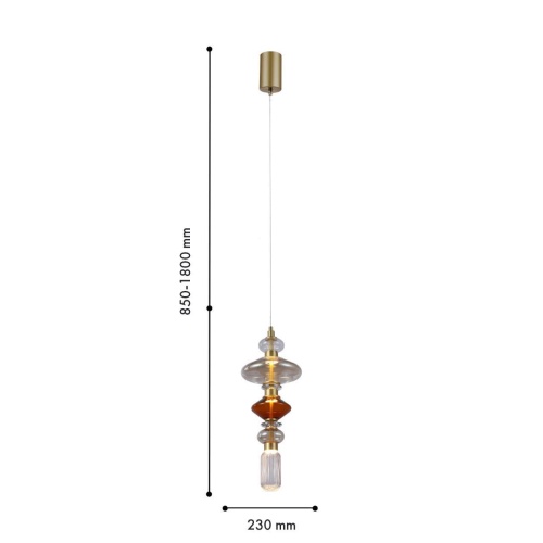 Подвес Favourite 4237-1P, подвес, D230xH850/1800, LEDx12W, 1560LM, 4000K, included