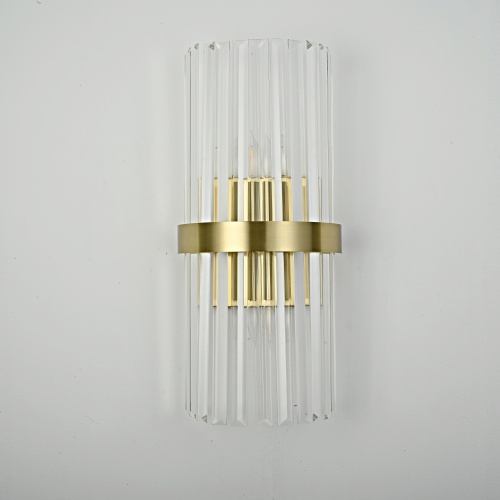 Бра Odeon Clear Glass Gold Metal Wall Lamp от Imperiumloft 147727-22