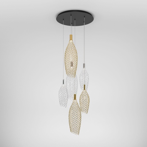 Подвесной светильник Eurosvet 90352/6 золото/хром