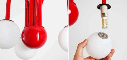 Люстра на штанге Fontana Amorosa Gran Finale Red 148177-22