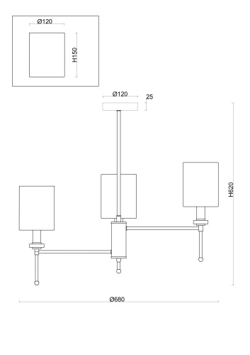 Люстра Freya FR5265PL-06BS