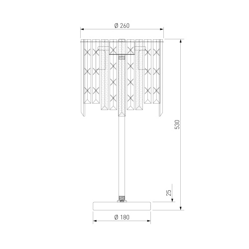 Хром Eurosvet 108011/ настольный светильник