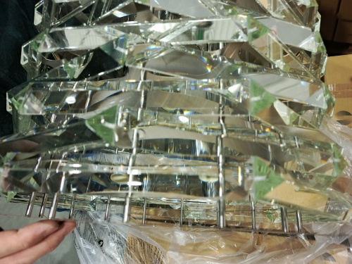 utsenka-SL6137.103.08 Светильник подвесной ST-Luce никель/прозрачный E14 8*40W STROZZI