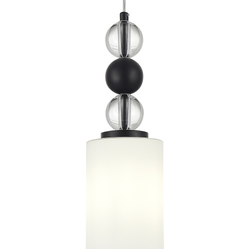 SL2003.403.01 Светильник подвесной ST-Luce черный/белый E27 1*40W АВРОРА