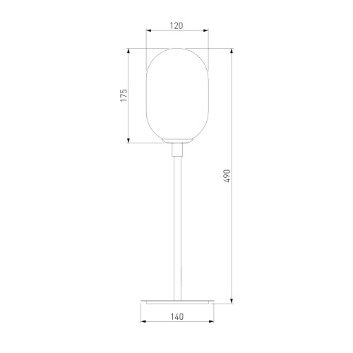  Eurosvet 01161/1/ настольный светильник/ латунь