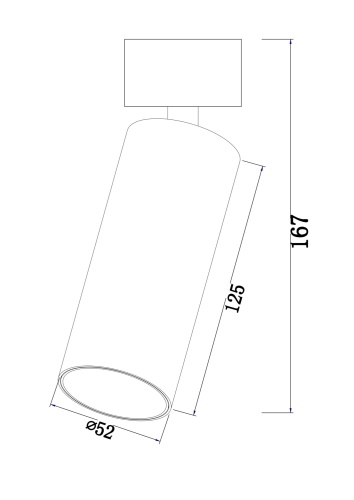 Потолочный светильник Technical C055CL-L12W4K