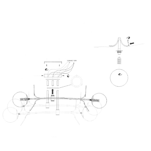 Потолочная люстра Light of MATISSE B D80 Black Multicolor 194950-23