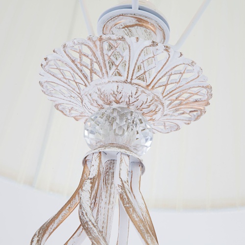 Напольный светильник Eurosvet 01003/1 белый с золотом