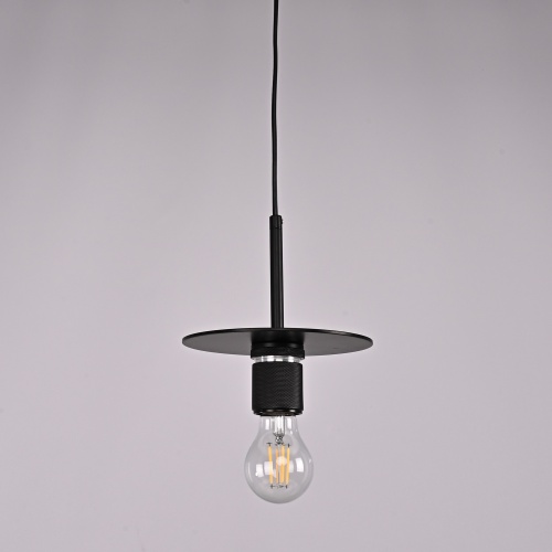 Подвесной Светильник Rh Utilitaire Disk Shade Pendant Black от Imperiumloft 123642-22