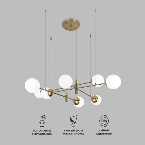 Подвесной светильник Eurosvet 70146/8 латунь Smart